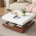 Table basse rotative carrée moderne
