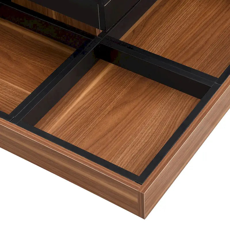 Table basse rotative carrée moderne