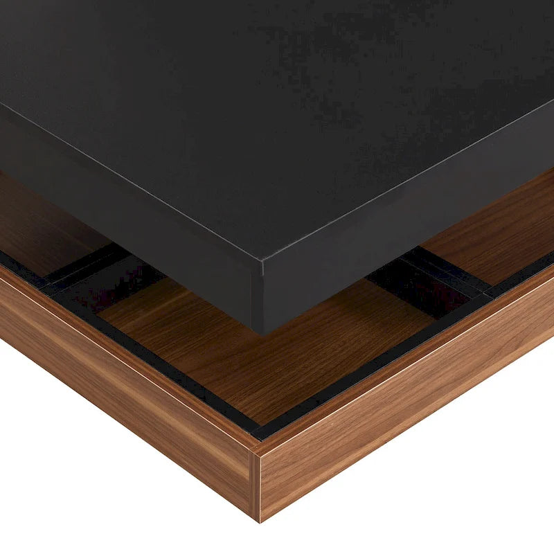 Table basse rotative carrée moderne