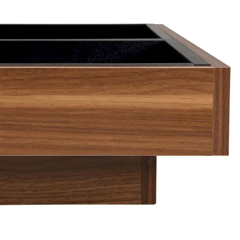 Table basse rotative carrée moderne