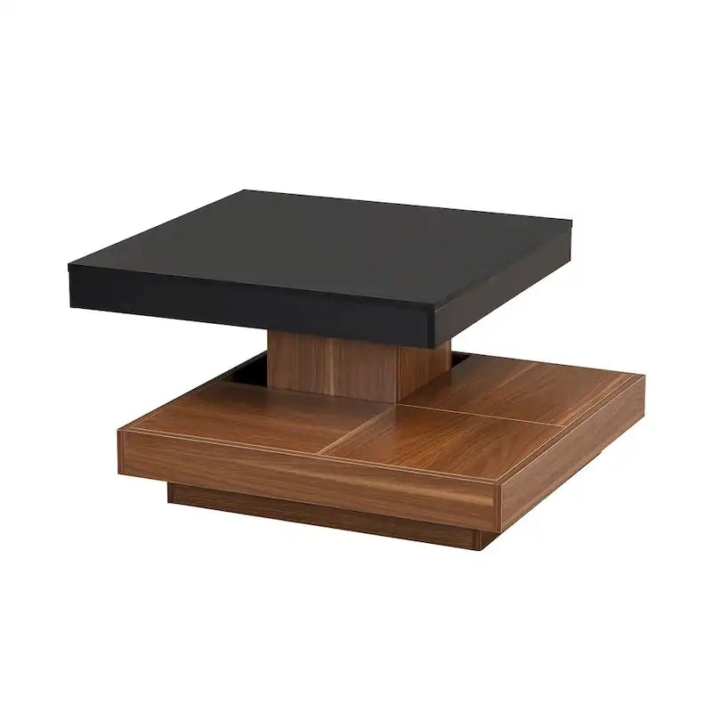 Table basse rotative carrée moderne