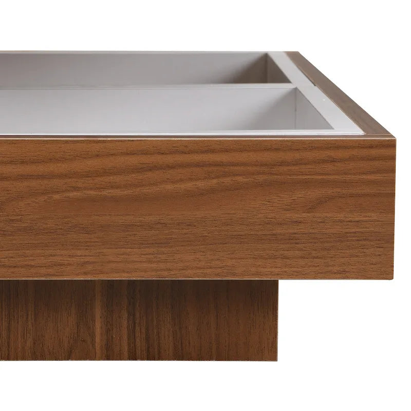 Table basse rotative carrée moderne