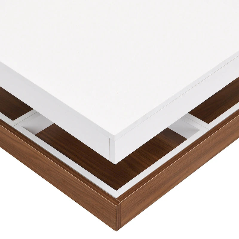 Table basse rotative carrée moderne