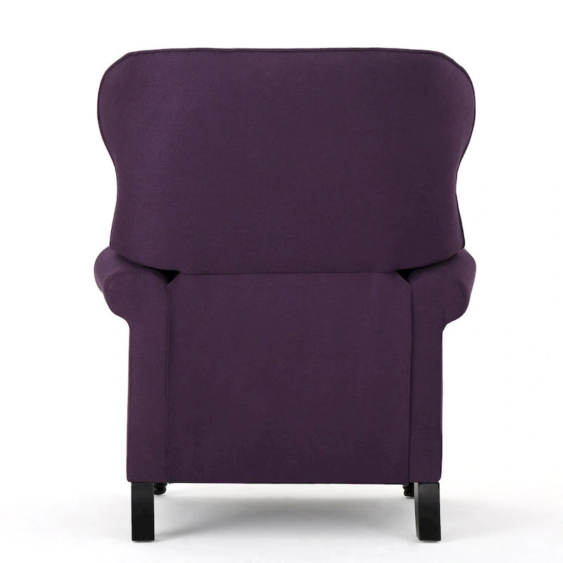 Fauteuil inclinable à dossier capitonné et accoudoirs arrondis, profitez d'un confort cocooning