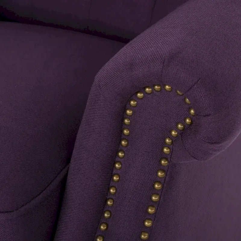 Fauteuil inclinable à dossier capitonné et accoudoirs arrondis, profitez d'un confort cocooning