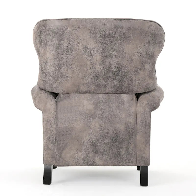 Fauteuil inclinable à dossier capitonné et accoudoirs arrondis, profitez d'un confort cocooning