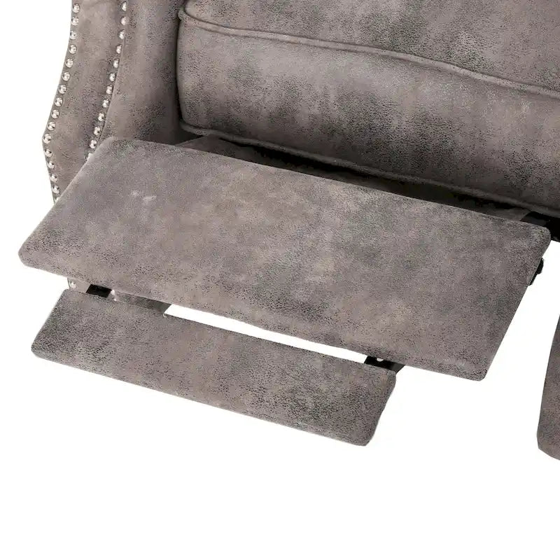 Fauteuil inclinable à dossier capitonné et accoudoirs arrondis, profitez d'un confort cocooning