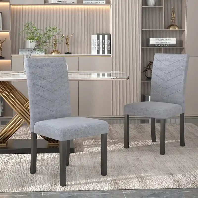 Chaises de salle à manger capitonnées, lot de 6 Chaises de salle à manger capitonnées classiques Parson, chaises Parson modernes 37