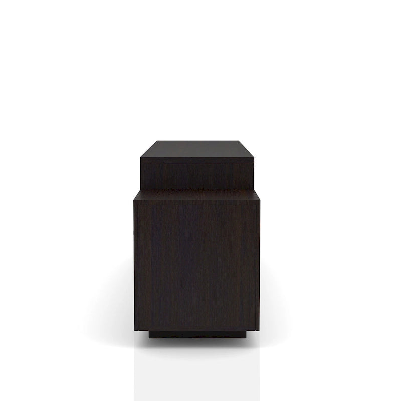 Meuble TV contemporain en bois de 70 pouces avec 2 tiroirs