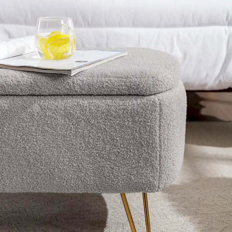 Banc de rangement ottoman pour le bout du lit