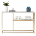 Console étroite avec étagère de rangement pour le salon, - 2,29 m x 3,28 m