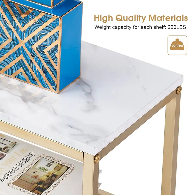 Console étroite avec étagère de rangement pour le salon, - 2,29 m x 3,28 m