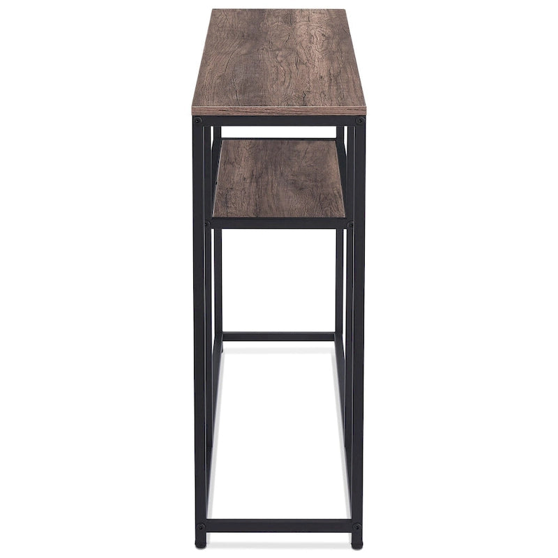 Console étroite avec étagère de rangement pour le salon, - 2,29 m x 3,28 m