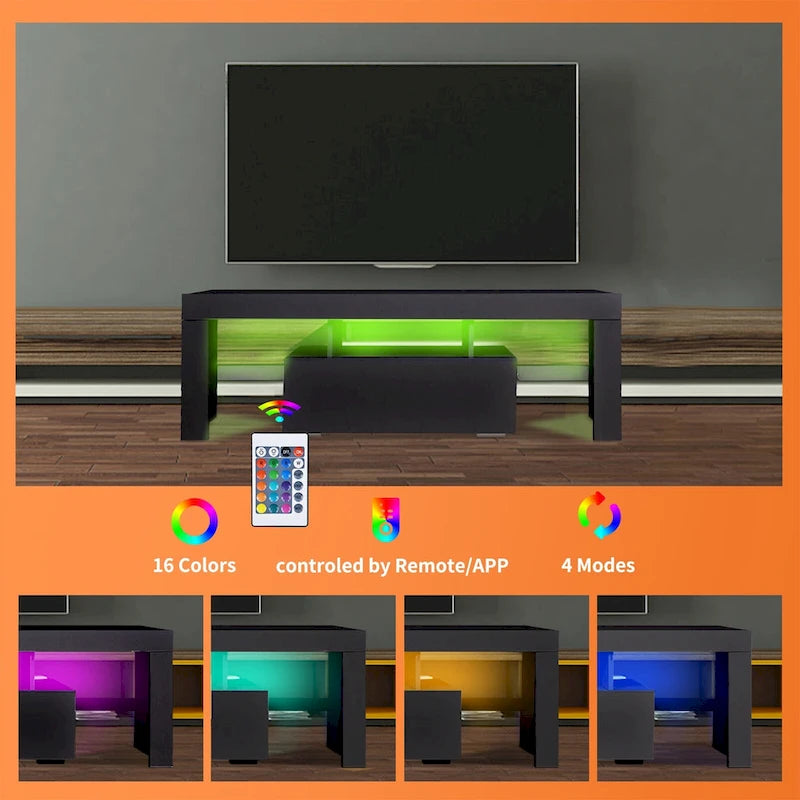 Télévision LED moderne de 51 pouces avec rangement