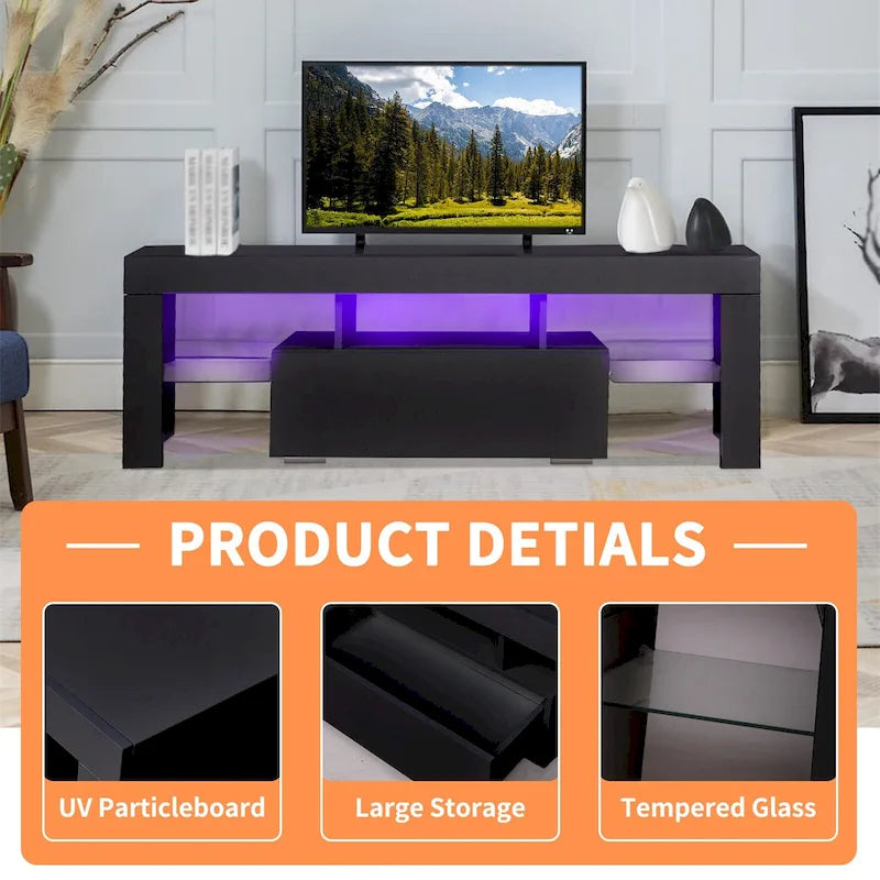 Télévision LED moderne de 51 pouces avec rangement