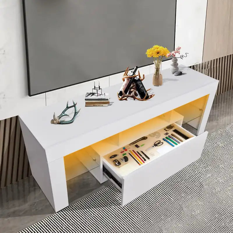 Télévision LED moderne de 51 pouces avec rangement