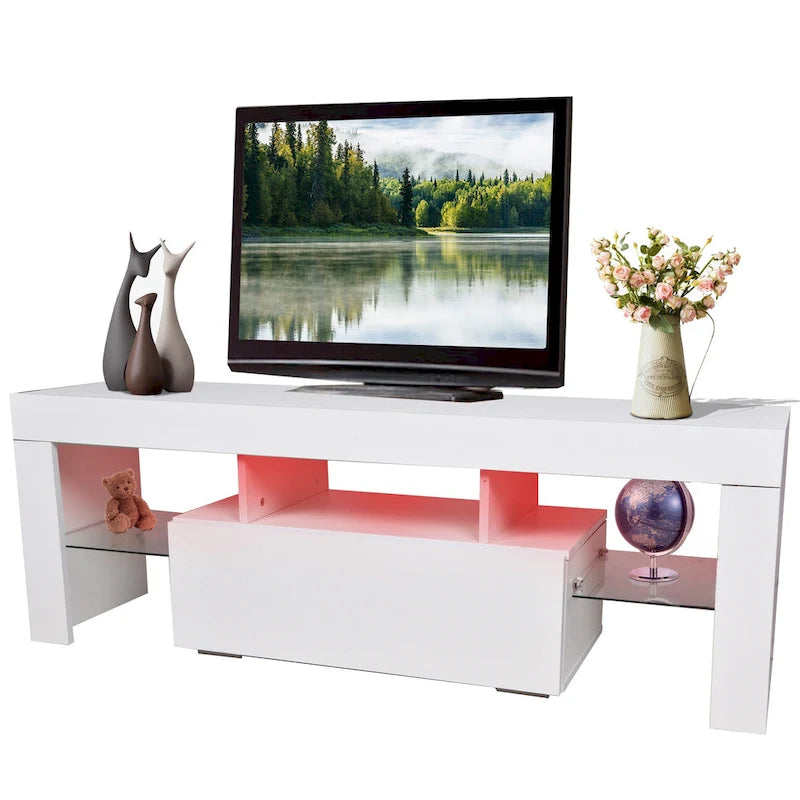 Télévision LED moderne de 51 pouces avec rangement