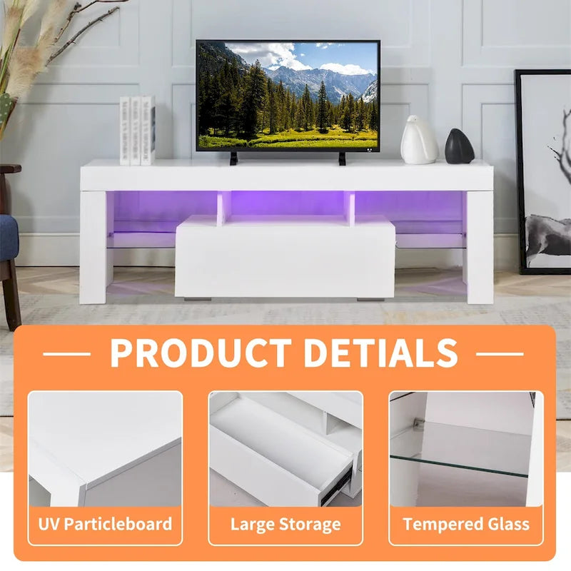 Télévision LED moderne de 51 pouces avec rangement