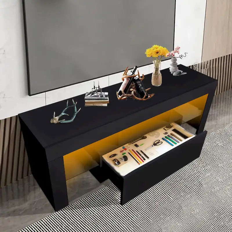 Télévision LED moderne de 51 pouces avec rangement