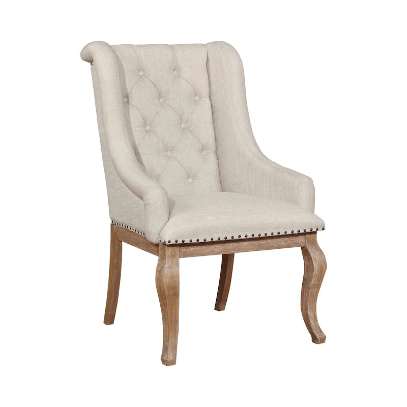 Chaises de salle à manger capitonnées (lot de 2)