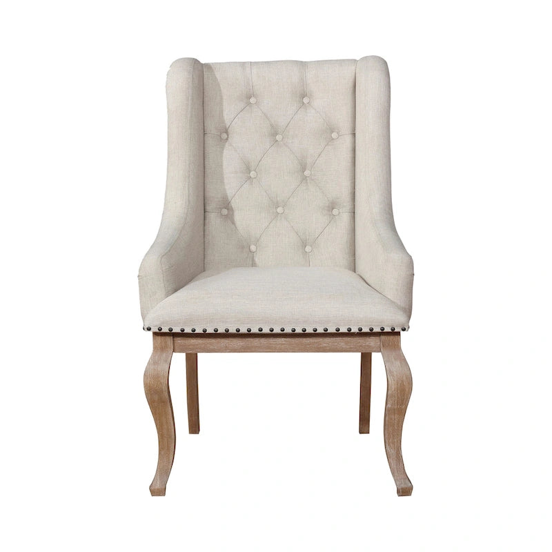 Chaises de salle à manger capitonnées (lot de 2)