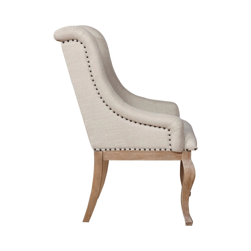 Chaises de salle à manger capitonnées (lot de 2)