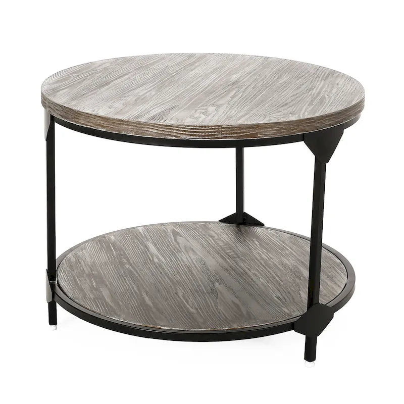 Table basse ronde industrielle moderne
