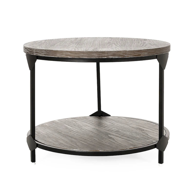 Table basse ronde industrielle moderne