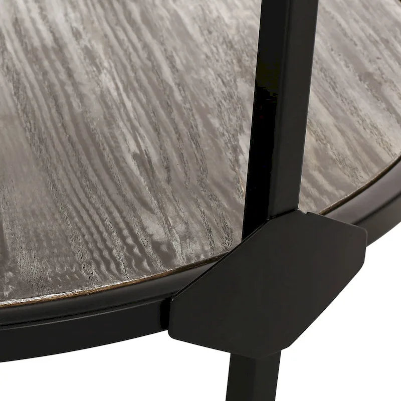 Table basse ronde industrielle moderne