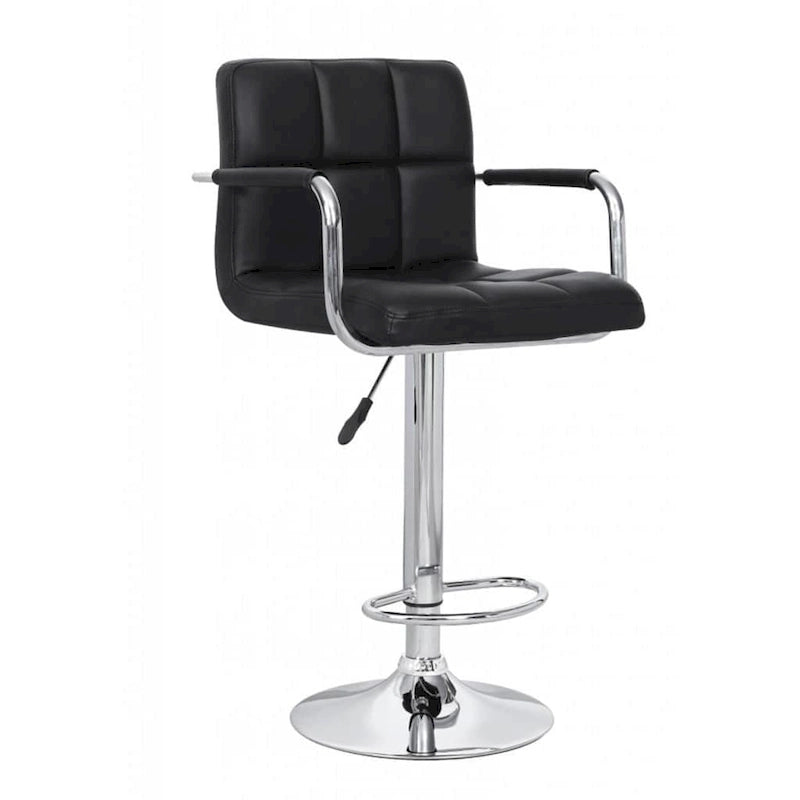Tabouret de bar rétro réglable et rembourré