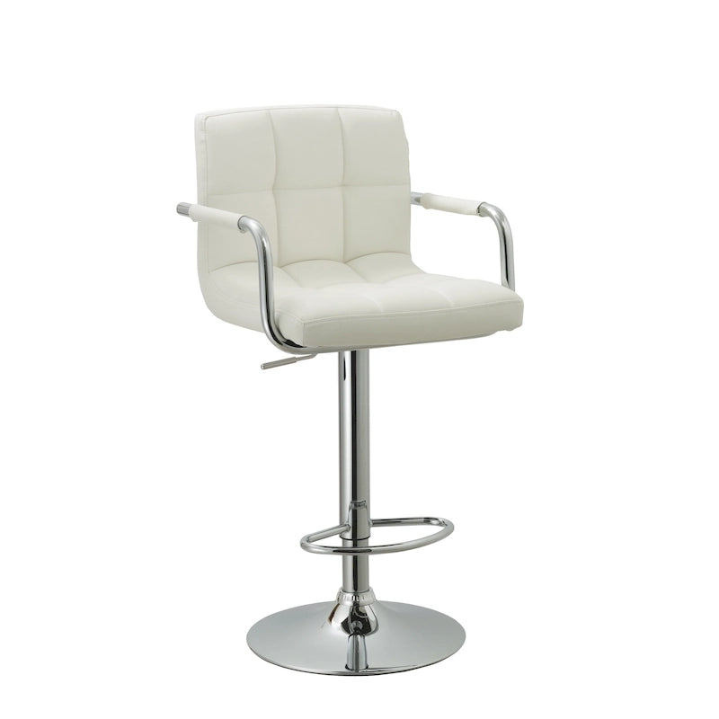 Tabouret de bar rétro réglable et rembourré