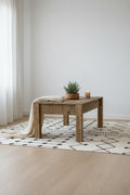 Natural Unfinished Open Floor Coffee Table