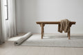 Artissance Vintage Noodle Bench with Front Panel, Weathered Natural Wood Finish (Size & Finish Vary) - 57W x 6.2L x 22H