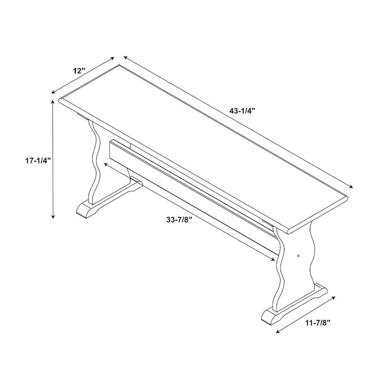 Banc de salle à manger Honey Pine