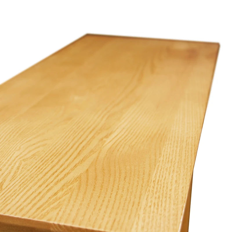 Table d'appoint étroite en bois massif avec étagère et tiroir