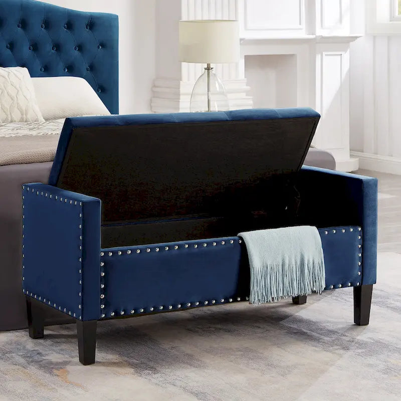 Banquette rembourrée avec accoudoirs pour entrée ou salon, banquette de chambre