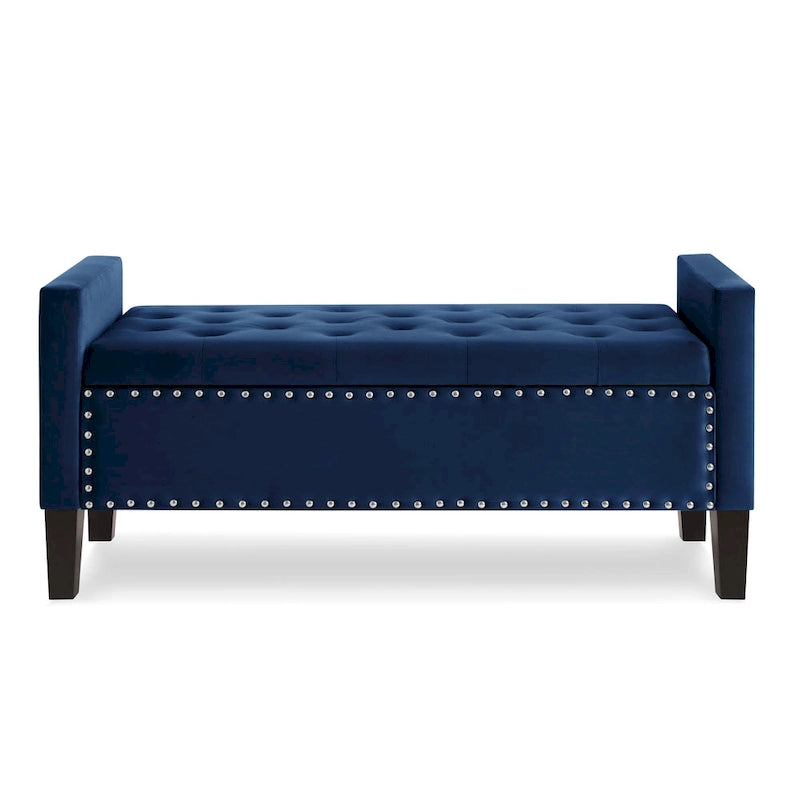 Banquette rembourrée avec accoudoirs pour entrée ou salon, banquette de chambre