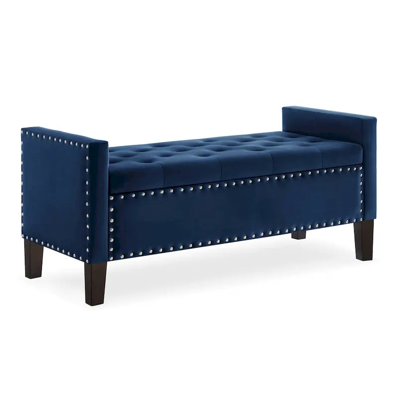 Banquette rembourrée avec accoudoirs pour entrée ou salon, banquette de chambre