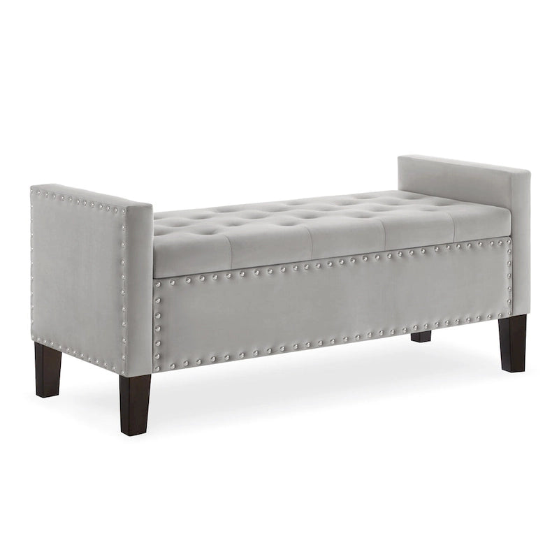 Banquette rembourrée avec accoudoirs pour entrée ou salon, banquette de chambre