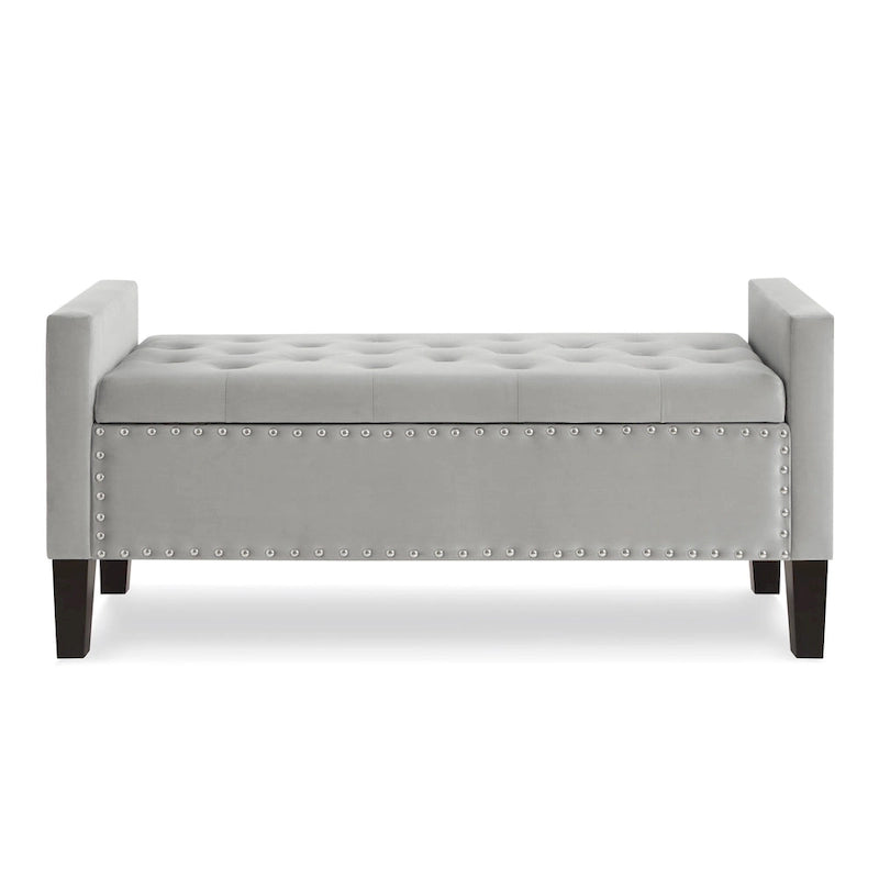 Banquette rembourrée avec accoudoirs pour entrée ou salon, banquette de chambre