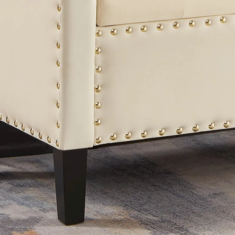 Banquette rembourrée avec accoudoirs pour entrée ou salon, banquette de chambre