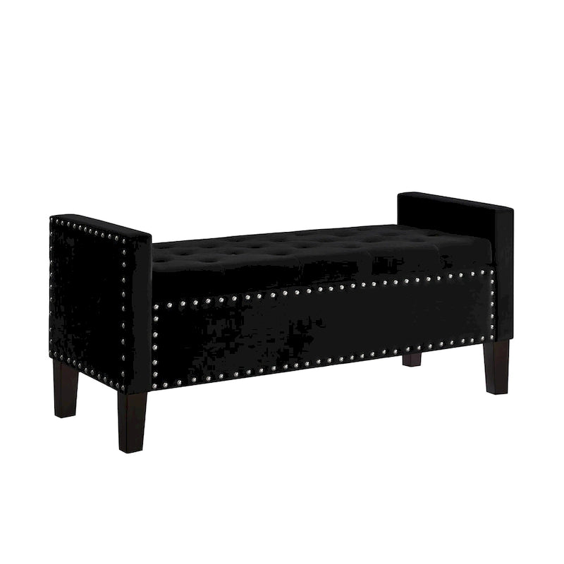 Banquette rembourrée avec accoudoirs pour entrée ou salon, banquette de chambre