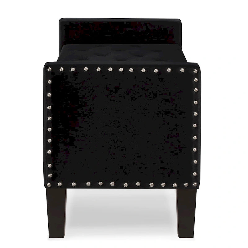Banquette rembourrée avec accoudoirs pour entrée ou salon, banquette de chambre