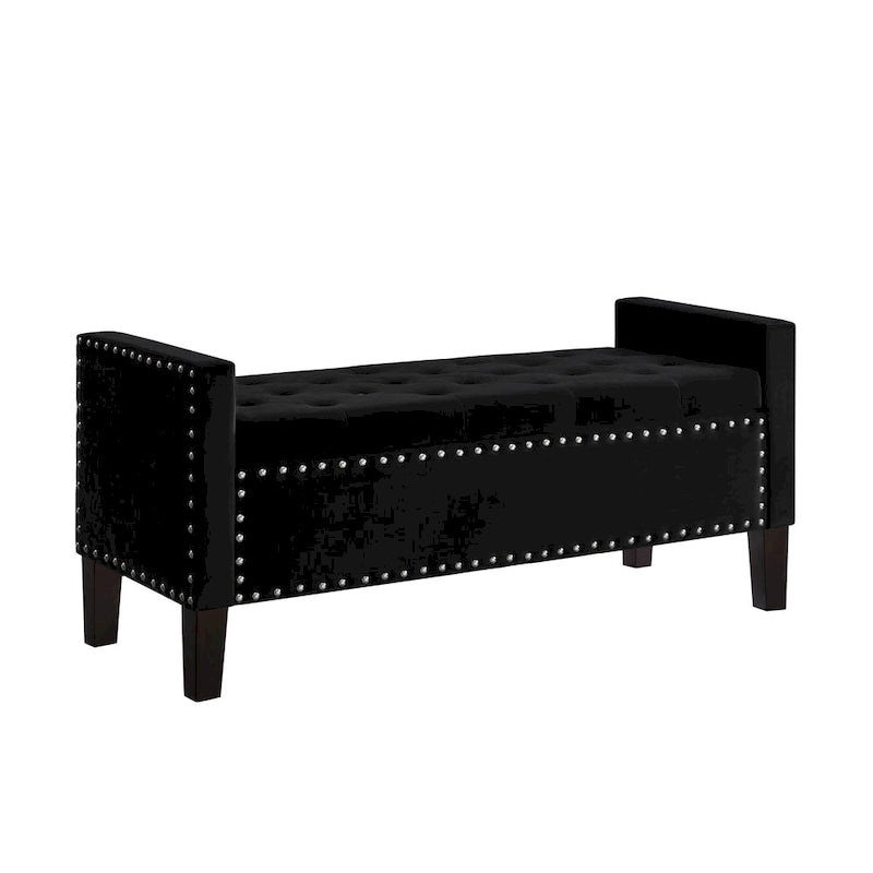 Banquette rembourrée avec accoudoirs pour entrée ou salon, banquette de chambre
