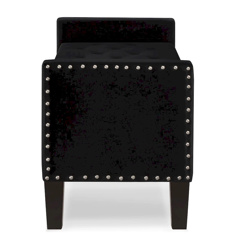 Banquette rembourrée avec accoudoirs pour entrée ou salon, banquette de chambre
