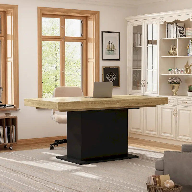 Table extensible 78,7 W – Table de salle à manger – Table de réunion – Poste de travail