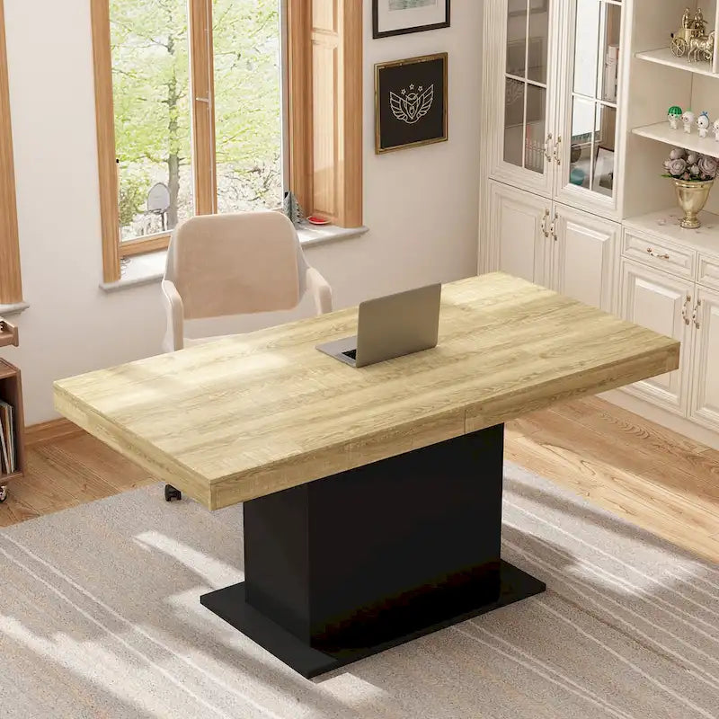 Table extensible 78,7 W – Table de salle à manger – Table de réunion – Poste de travail