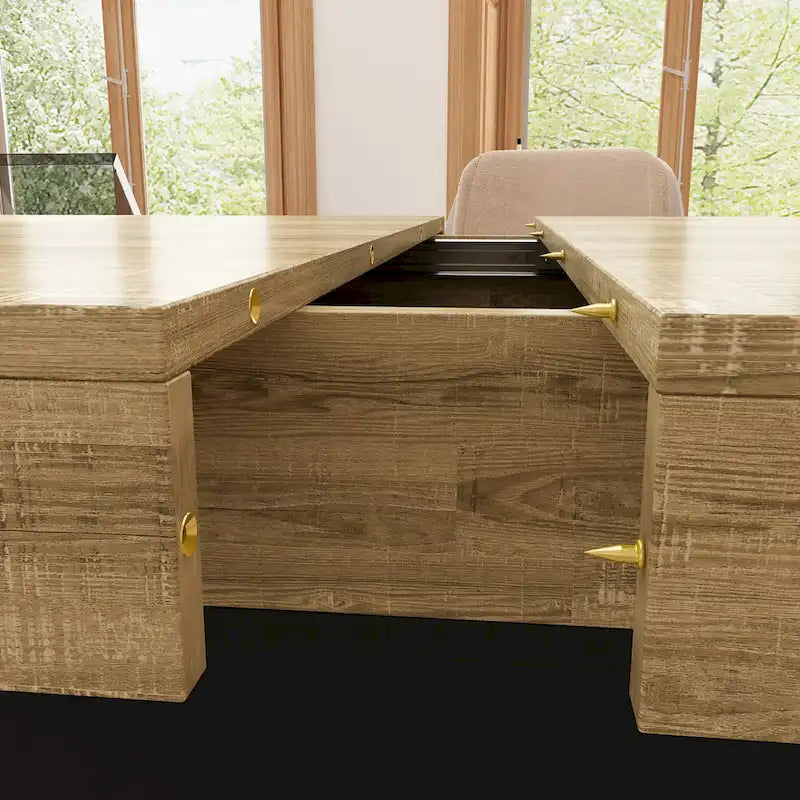 Table extensible 78,7 W – Table de salle à manger – Table de réunion – Poste de travail