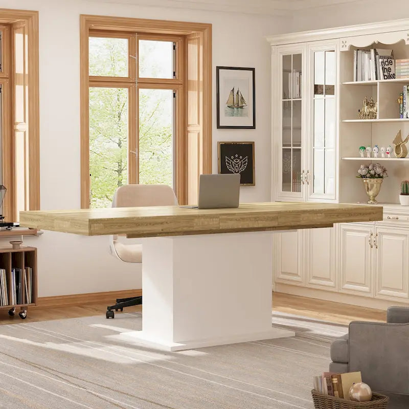 Table extensible 78,7 W – Table de salle à manger – Table de réunion – Poste de travail