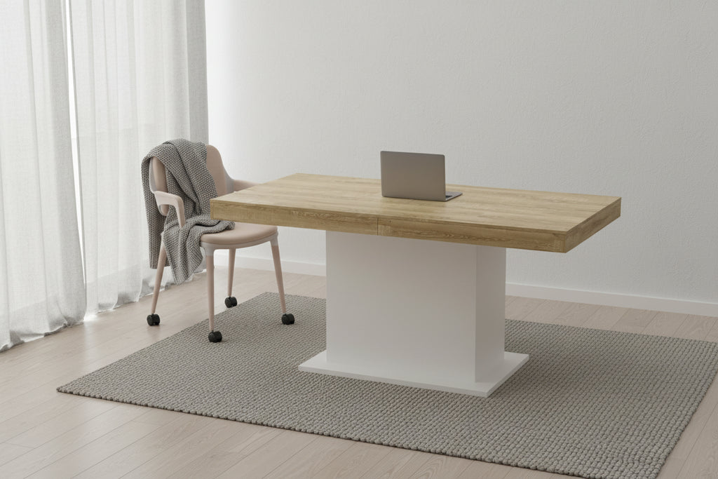 Table extensible 78,7 W – Table de salle à manger – Table de réunion – Poste de travail